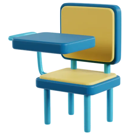 Silla de estudiante  3D Icon