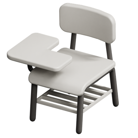 Silla de estudiante  3D Icon