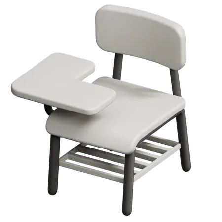 Silla de estudiante  3D Icon