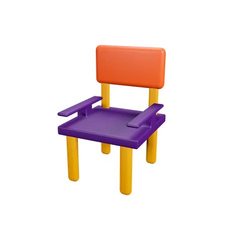 Silla de estudiante  3D Illustration