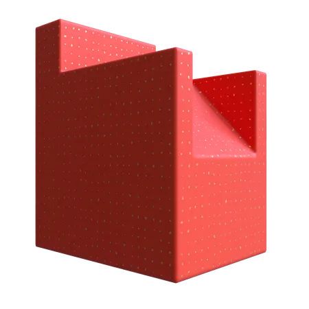 Silla inclinada  3D Illustration