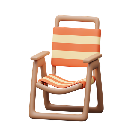 Silla plegable  3D Icon