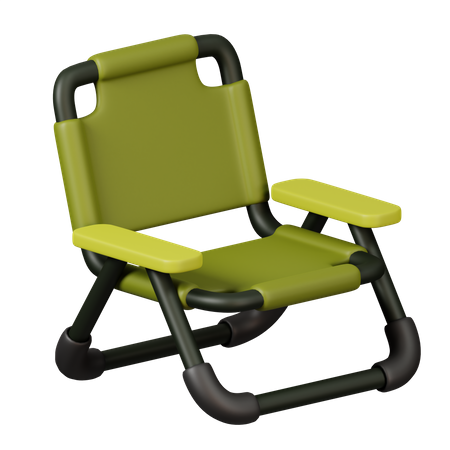 Silla plegable  3D Icon