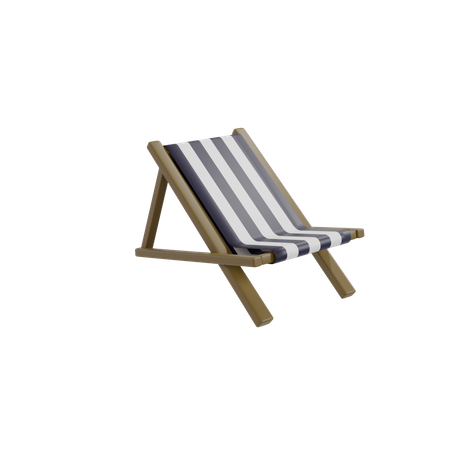 Silla plegable  3D Icon