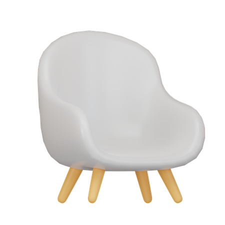 Silla retro  3D Icon