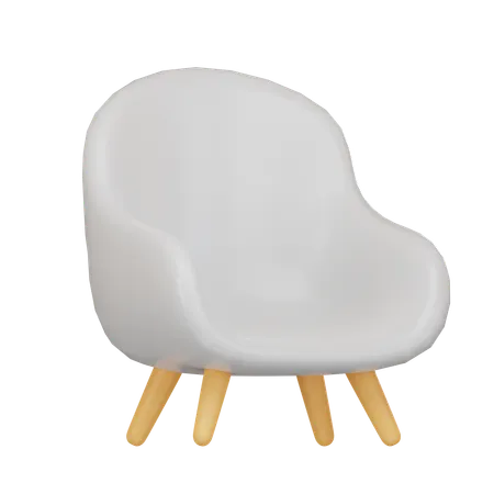 Silla retro  3D Icon