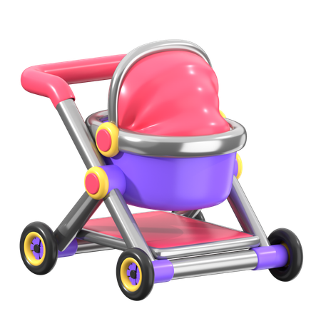 Cochecito de bebé  3D Icon