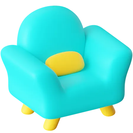 Sillón  3D Icon