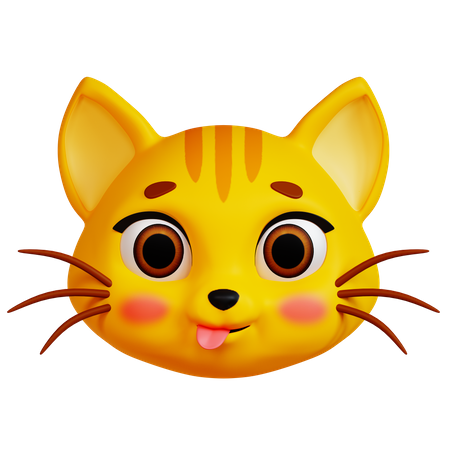 Silly Cat  3D Icon