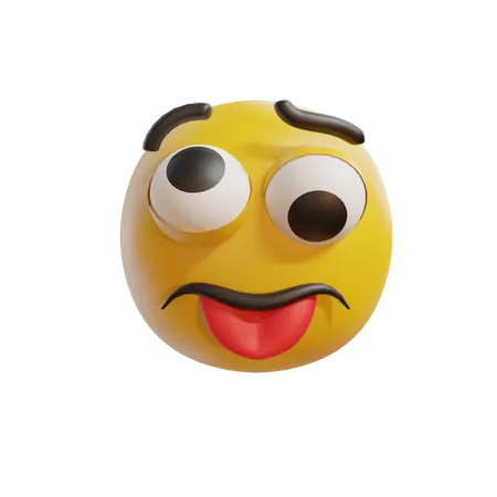 Silly Face  3D Icon