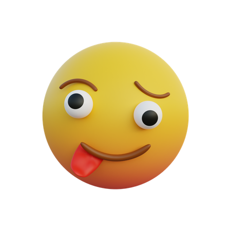 Silly face sticking out tongue  3D Emoji