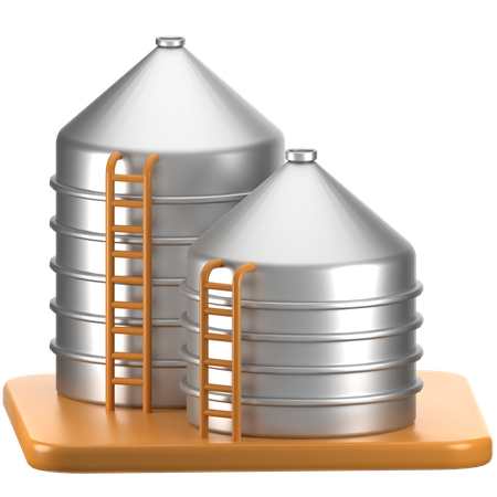 Silo  3D Icon