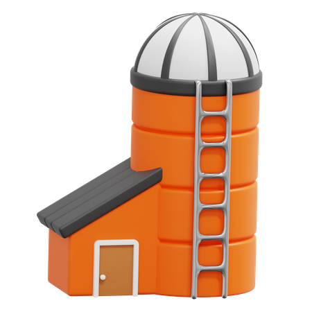 Silo  3D Icon