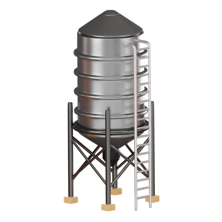 Silo  3D Icon