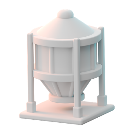 Silo  3D Icon