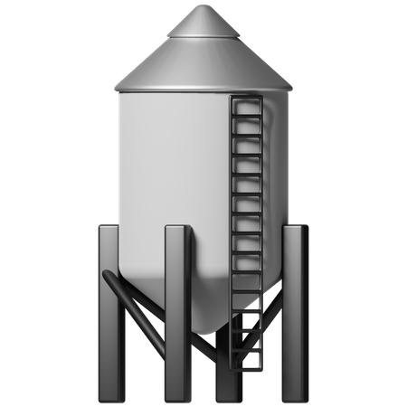 Silo  3D Icon