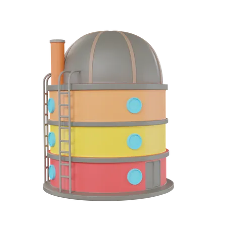 Silo Farm  3D Icon