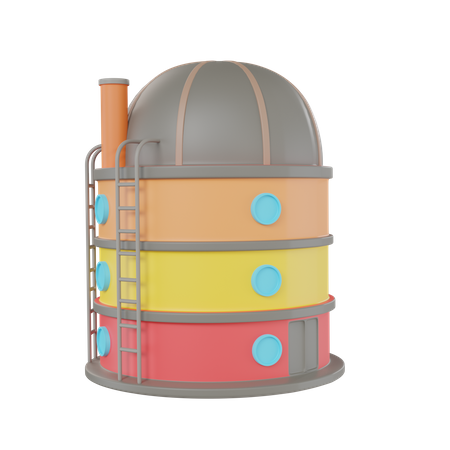 Granja de silos  3D Icon