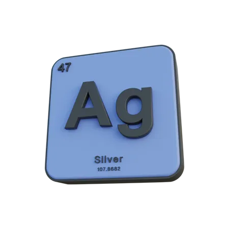 Silver  3D Illustration