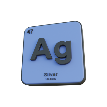 Silver  3D Illustration
