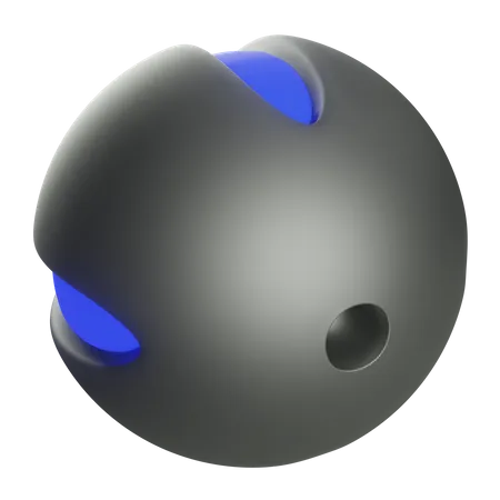 Silver Ball Sphere  3D Icon