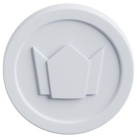 Silver Coin  3D Icon