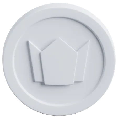 Silver Coin  3D Icon