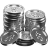Silver Coins Stack