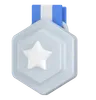 Silver hexagon