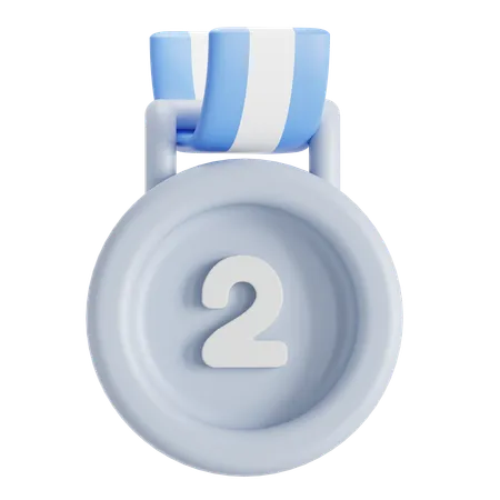 Silver Badge Design 3D Icon