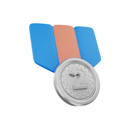 Silver Medal  3D Icon
