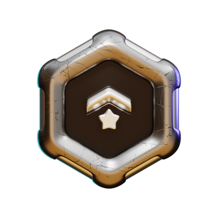 銀メダル  3D Icon