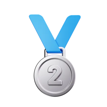 Silver Medal  3D Icon