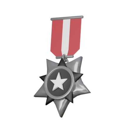 Silver medal  3D Icon