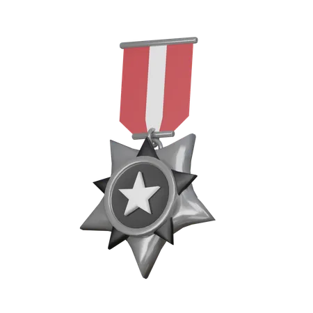 Silver medal  3D Icon