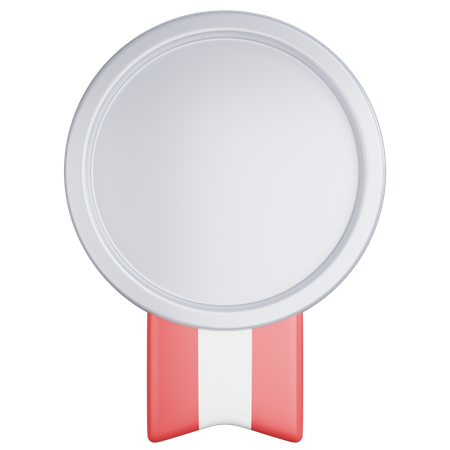 Silver Medal  3D Icon