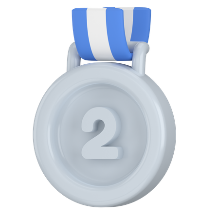 Silver medal  3D Icon