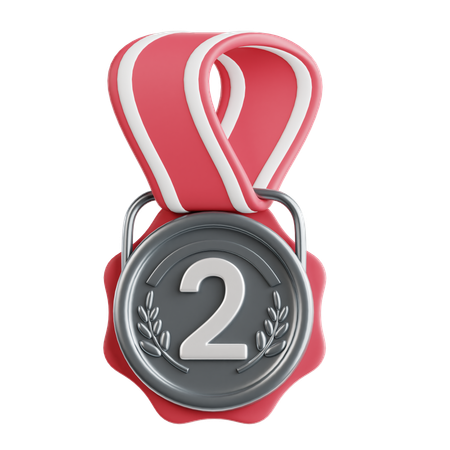 Silver Medal  3D Icon