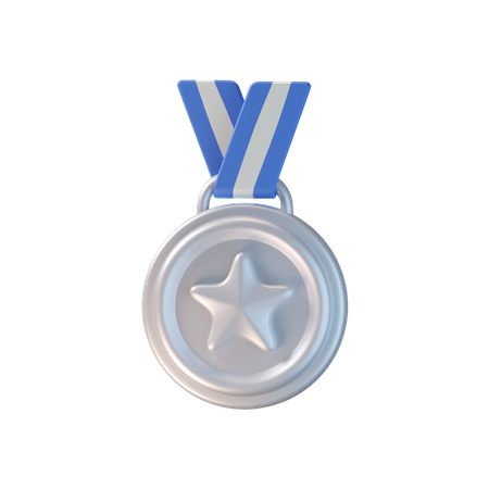 Silver Medal  3D Icon