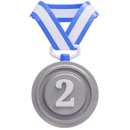 3 D Silver Medal Suitable For Your Projects Related To Reward Award Winning Badges And Trophy 3D Icon