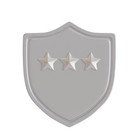 실버 등급  3D Icon