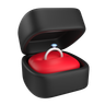 silver ring box emoji 3d
