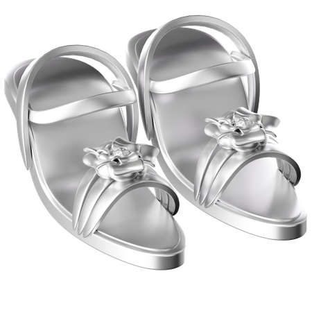 Silver Shoe  3D Icon