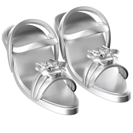 Silver Shoe  3D Icon