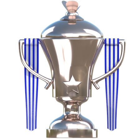 Silver Trophy Award  3D Icon