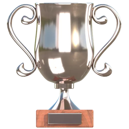 Silver Trophy Award  3D Icon