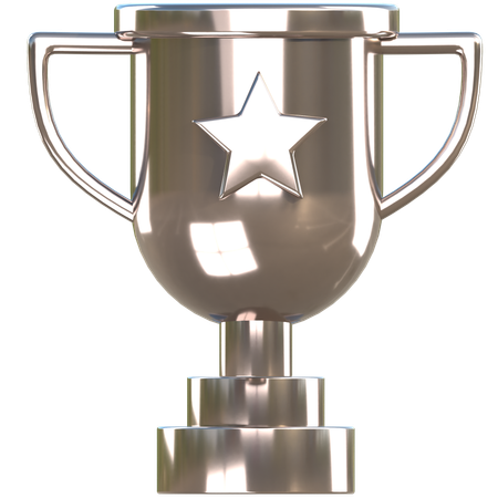 Silver Trophy Award  3D Icon