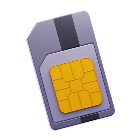 SIMカード  3D Icon