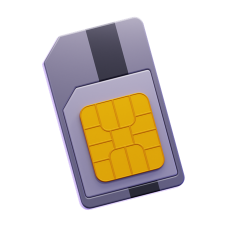 SIMカード  3D Icon