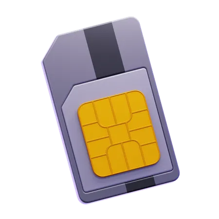 SIMカード  3D Icon